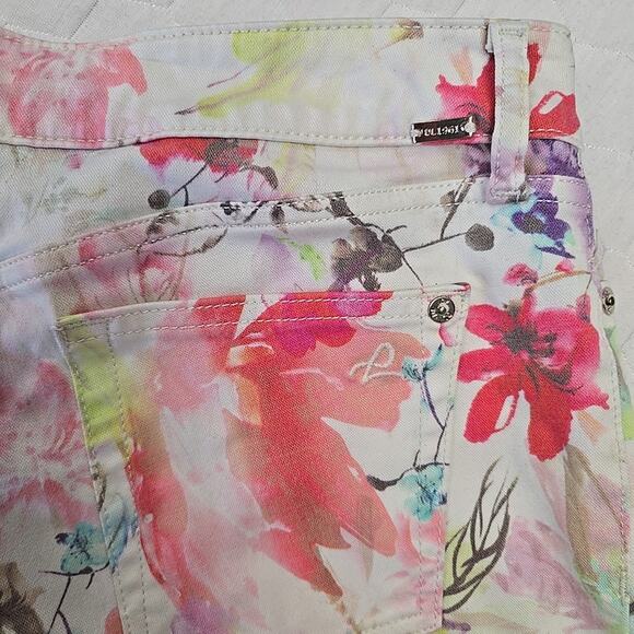 DL1961 Womens Florence Floral Jeans Sz 28 Insta Sculpt Cropped Carnival Fairy - Picture 3 of 15
